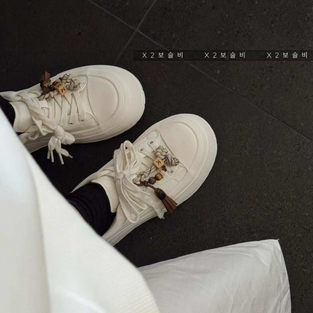 休闲系修面皮休闲板鞋ins小白鞋X2289