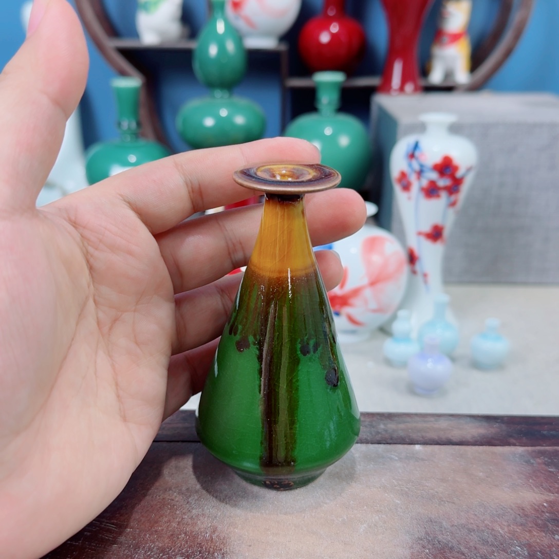 陶瓷手工小花器摆件