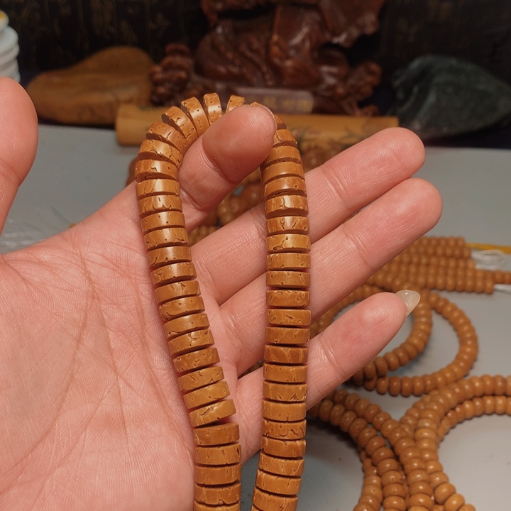 桃核吊坠长****人桃核手串