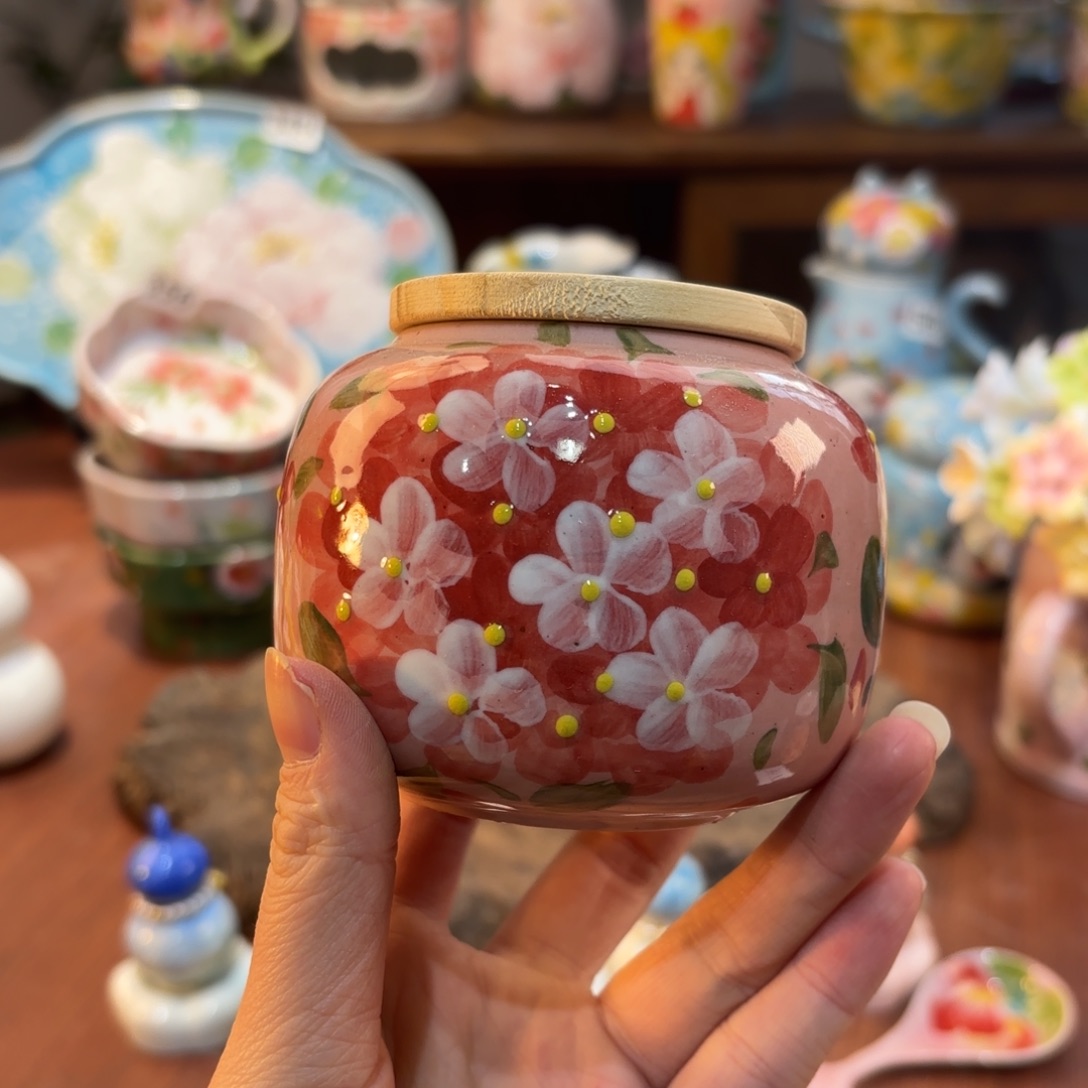 景德镇手绘高温釉下彩陶瓷茶具