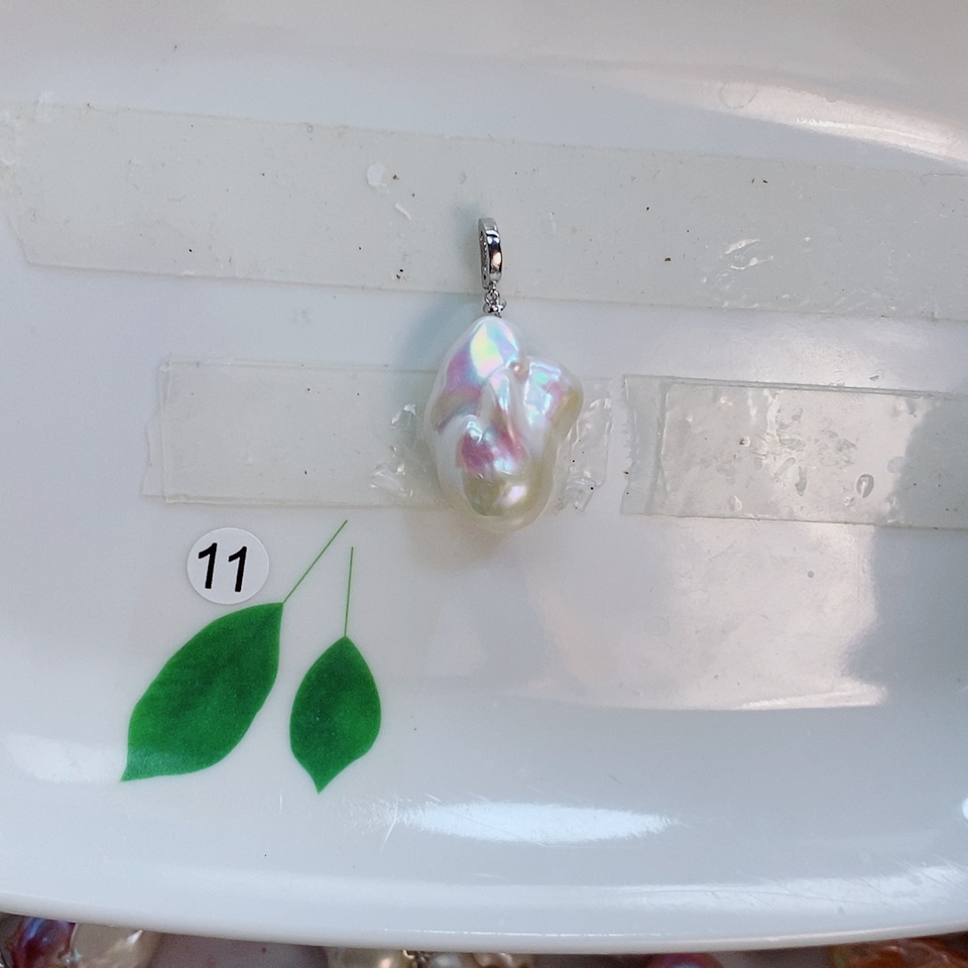 合金无925万能扣款白巴吊坠