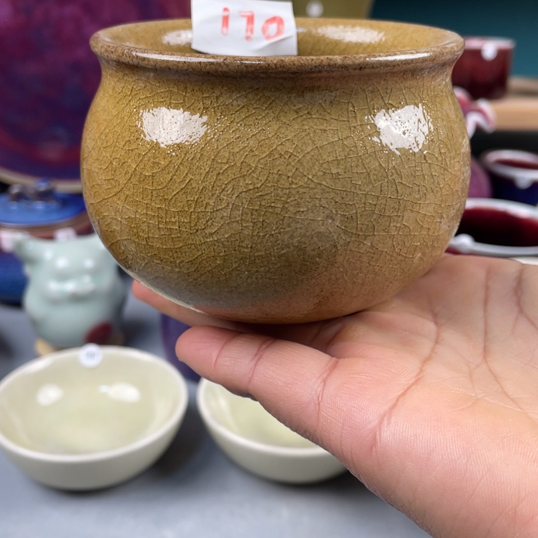 瓷片纯手工制作……微微瑕