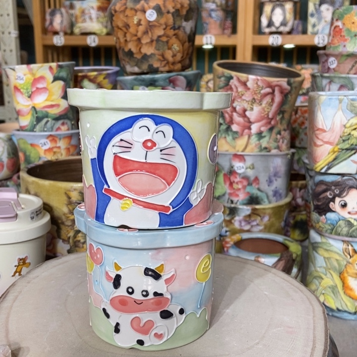 红陶景德镇艺术手绘作品