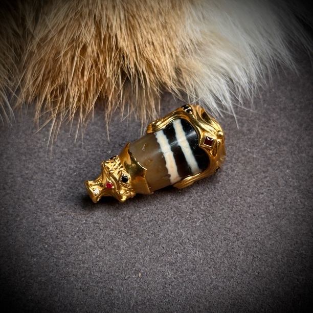 七线古珠三通 22k 对孔13.6