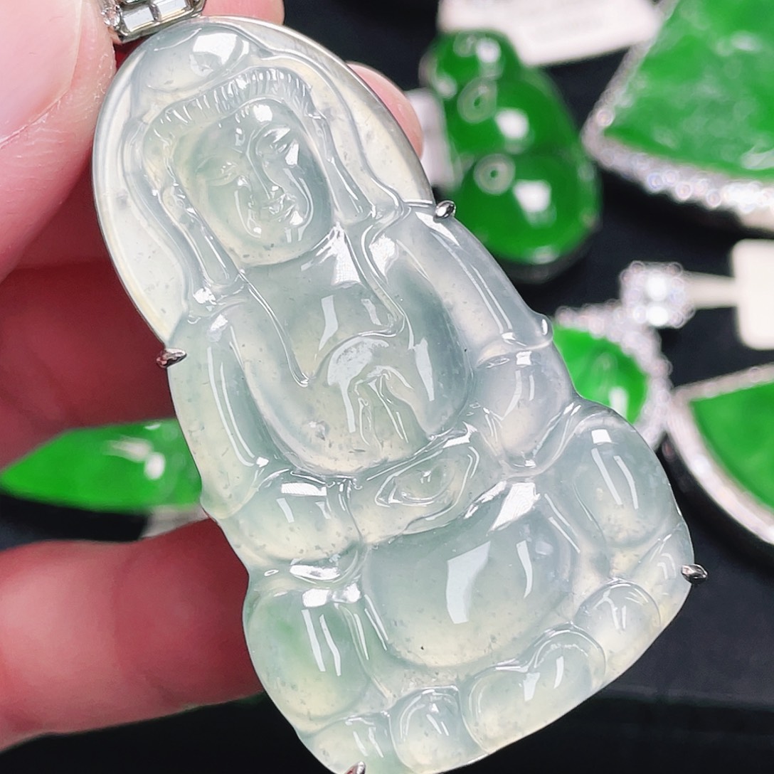 翡翠未镶嵌颈饰933