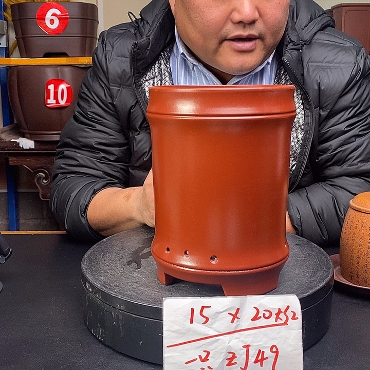 紫砂花盆货号一只ZJ49