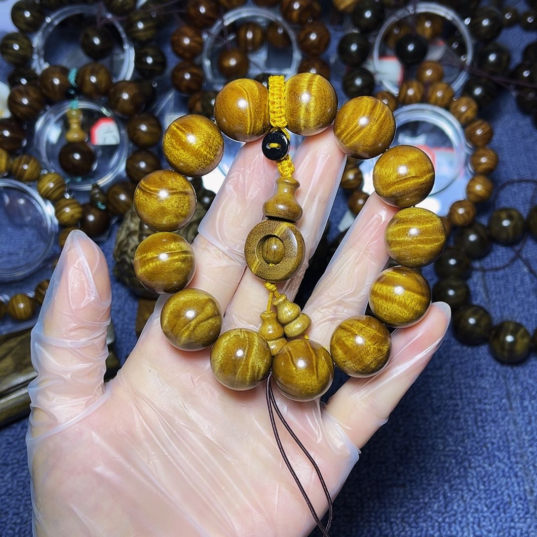 手串/手链楠木（金丝楠）1.8枯木黄金底闪电药香