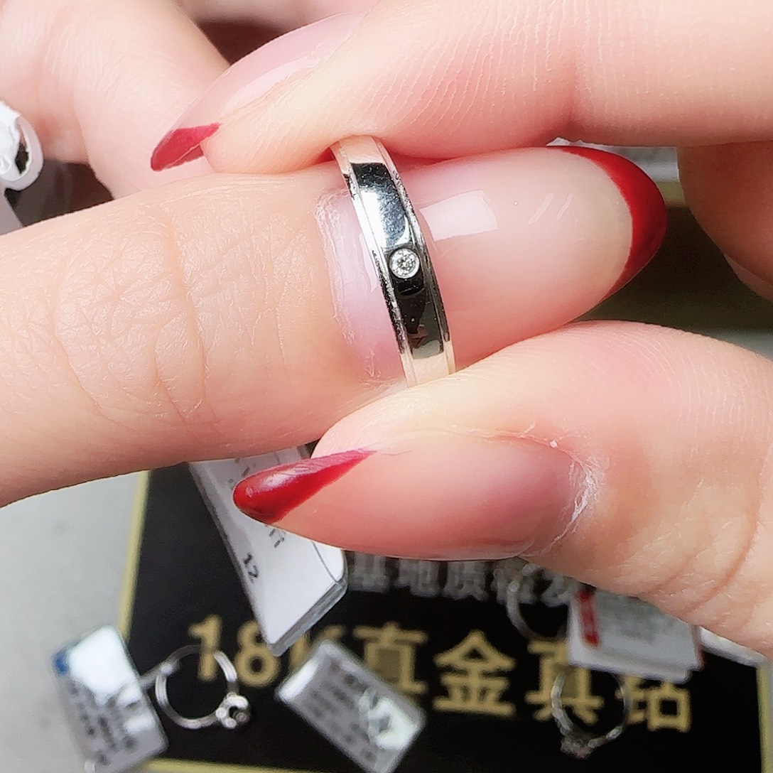钻石戒指/指环18K金镶嵌
