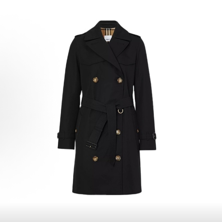 未使用 BURBERRY/博柏利 Burberry 黑色双排扣风衣