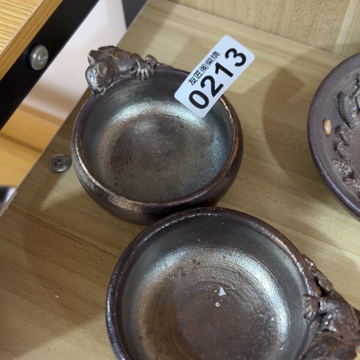 柴烧茶器，纯手工制作