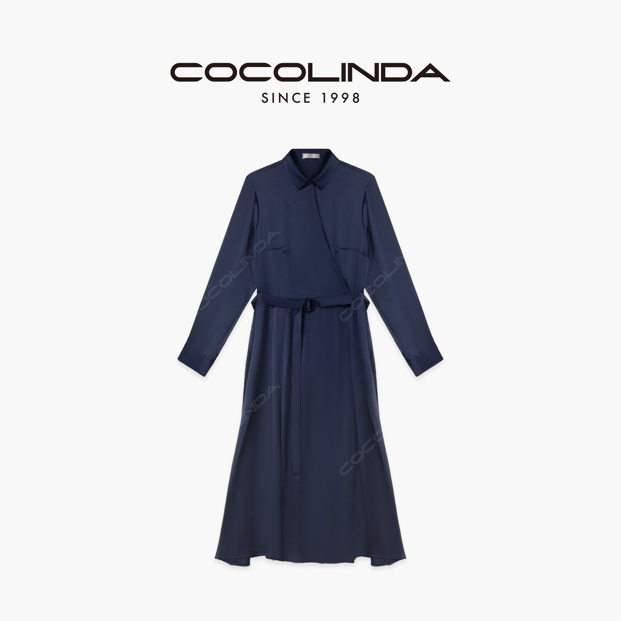 COCOLINDA琳达推荐 气质通勤收腰连衣裙 Q1642