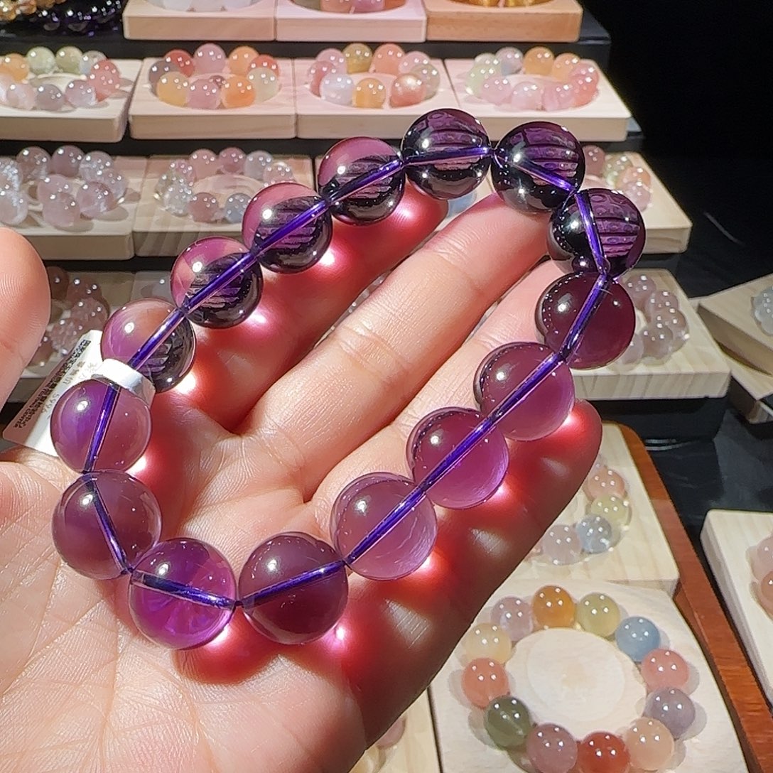 手链未镶嵌水晶紫水晶手链