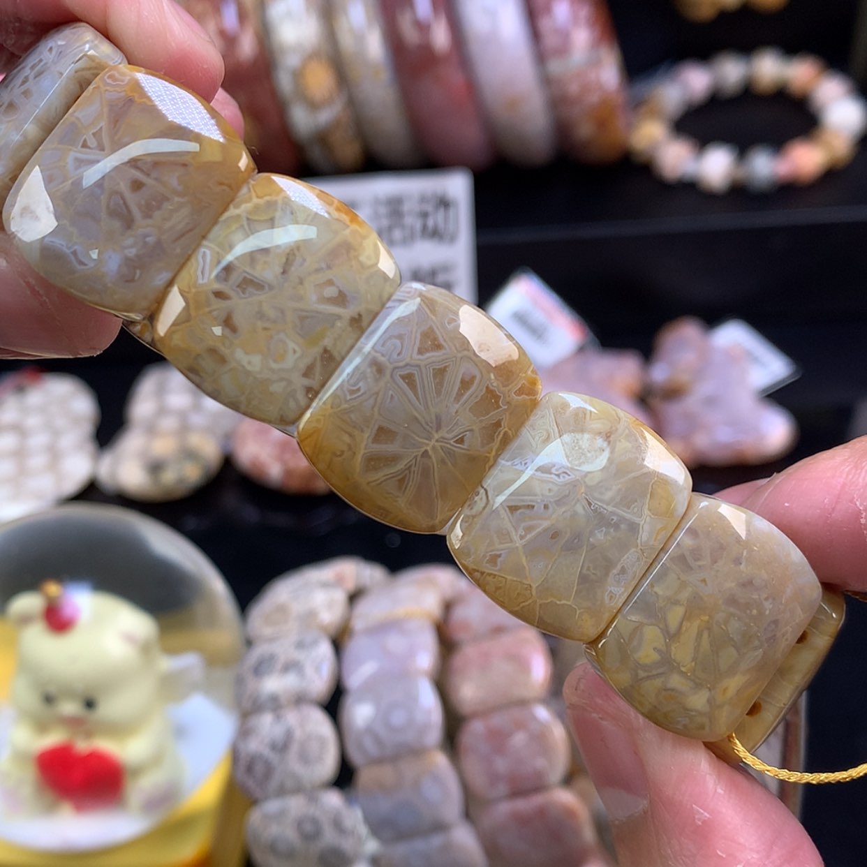 【闪购商品】颈饰未镶嵌硅化珊瑚（珊瑚玉）120号万花筒