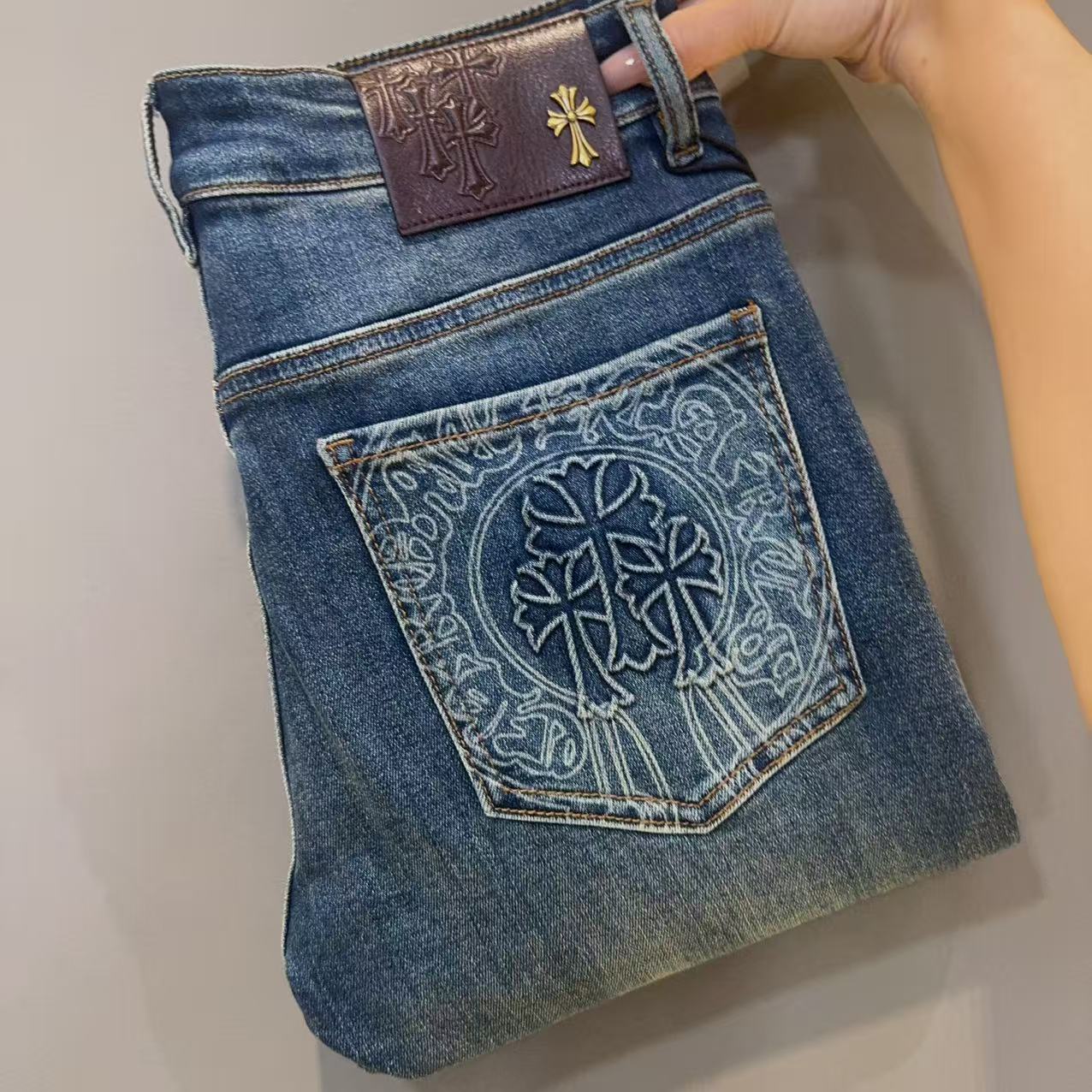 2025-秋冬新款男士欧潮修身小直筒-6570