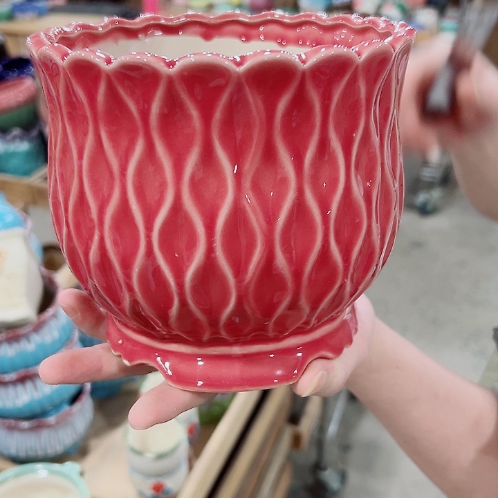 有孔.凑满10元发货多肉陶瓷花盆！