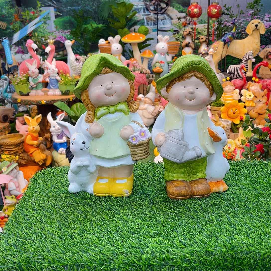 红陶花园庭院摆件