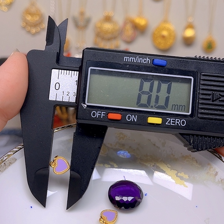 紫晶颈饰银S925镶嵌紫晶925镶嵌102