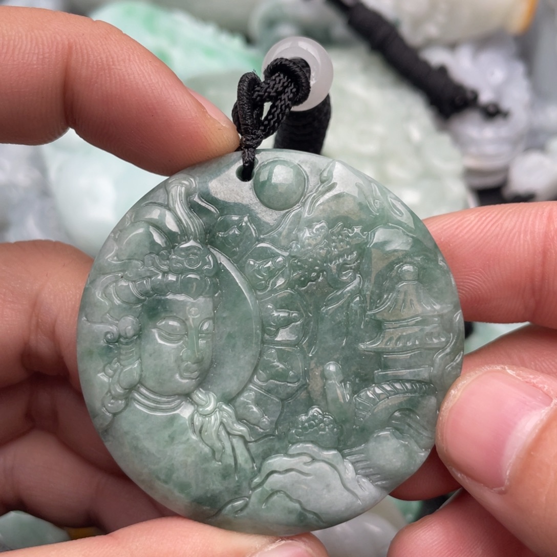 翡翠未镶嵌吊坠(不含链)