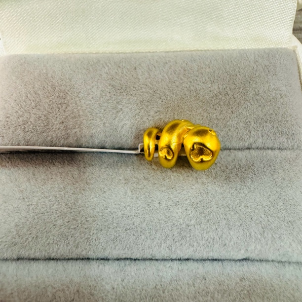 【莹莹专享】足金999饰品 卷卷蛇 0.65 GP