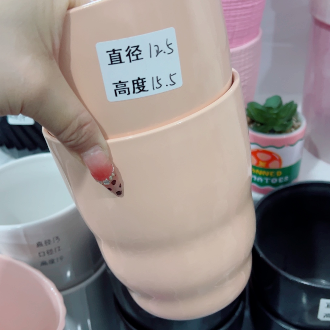 有孔，陶瓷花盆满10米包邮发货