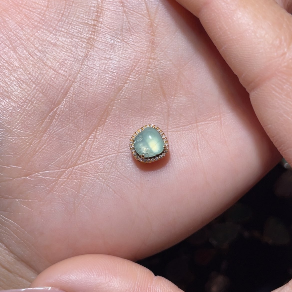 【闪购商品】翡翠吊坠(不含链)18K金镶嵌名**实