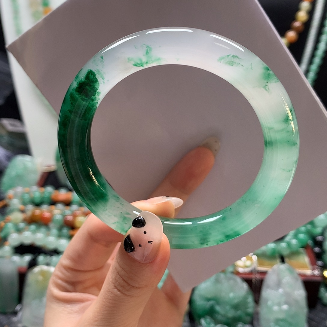 石英质玉未镶嵌手镯5960