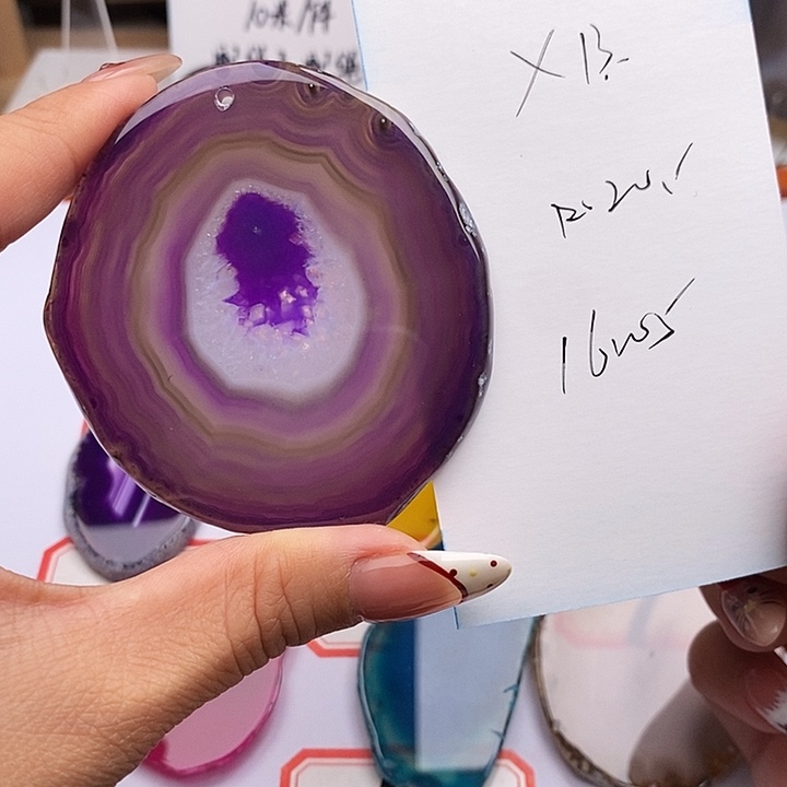 メ***゛玛瑙/玉髓未镶嵌颈饰