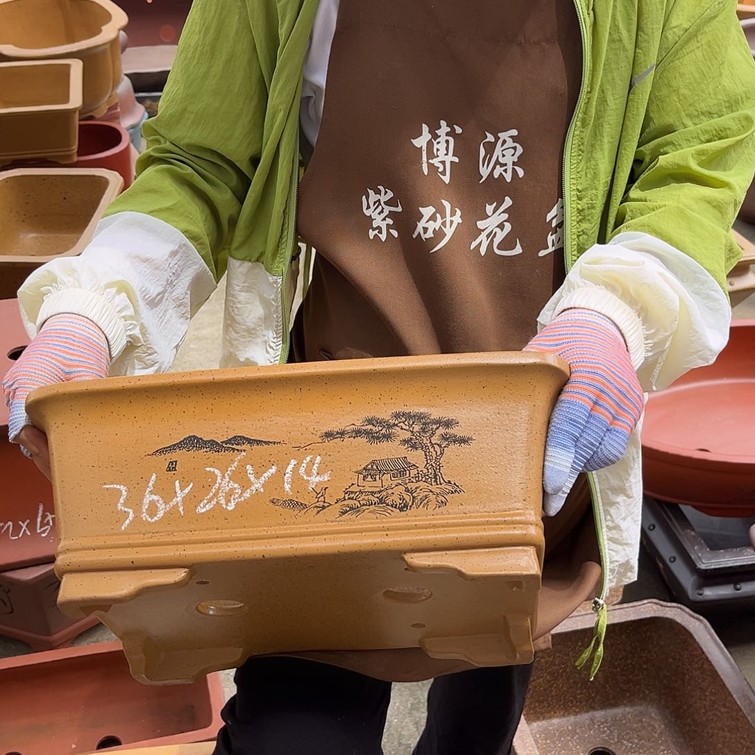 紫砂花盆盆景艺术