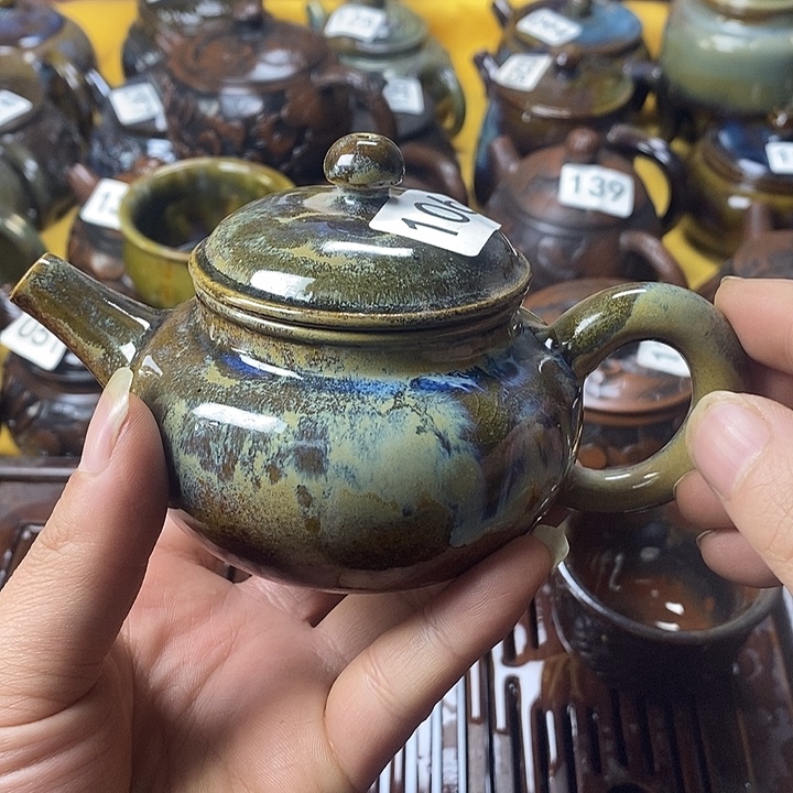 颠***气建水紫陶仿古壶180毫升左右