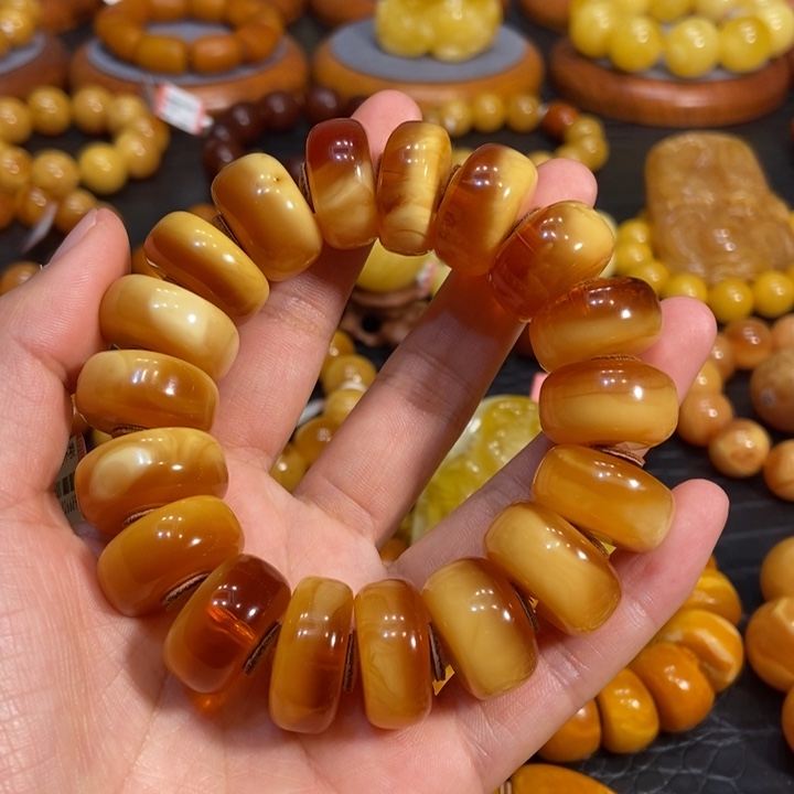 琥珀手链未镶嵌蜜蜡