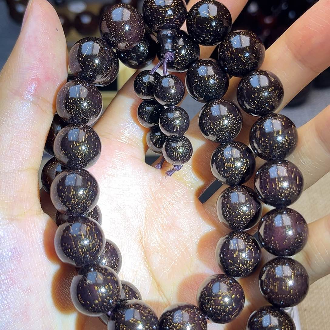 檀香紫檀（小叶紫檀）1.2 念珠 爆