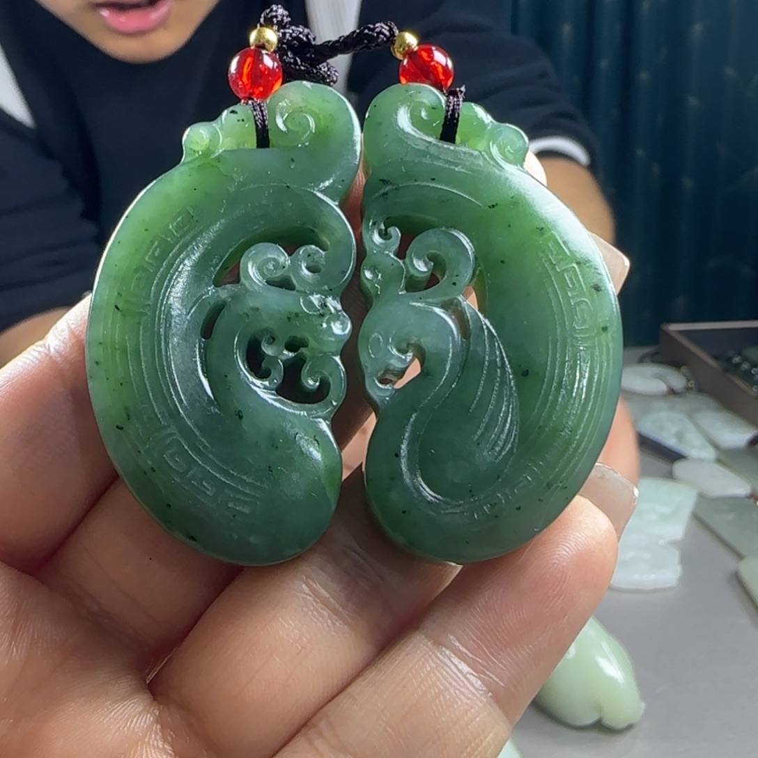 和田玉未镶嵌吊坠(不含链)