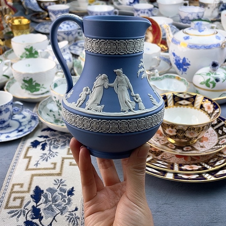 中古欧瓷瓷器小房子