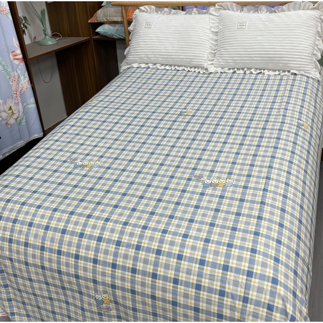 高支高密水洗斜纹棉床单2米双人【楼兰】