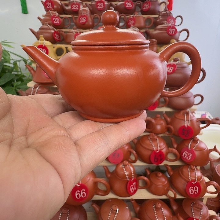 茶壶朱泥水平壶好壶不贵