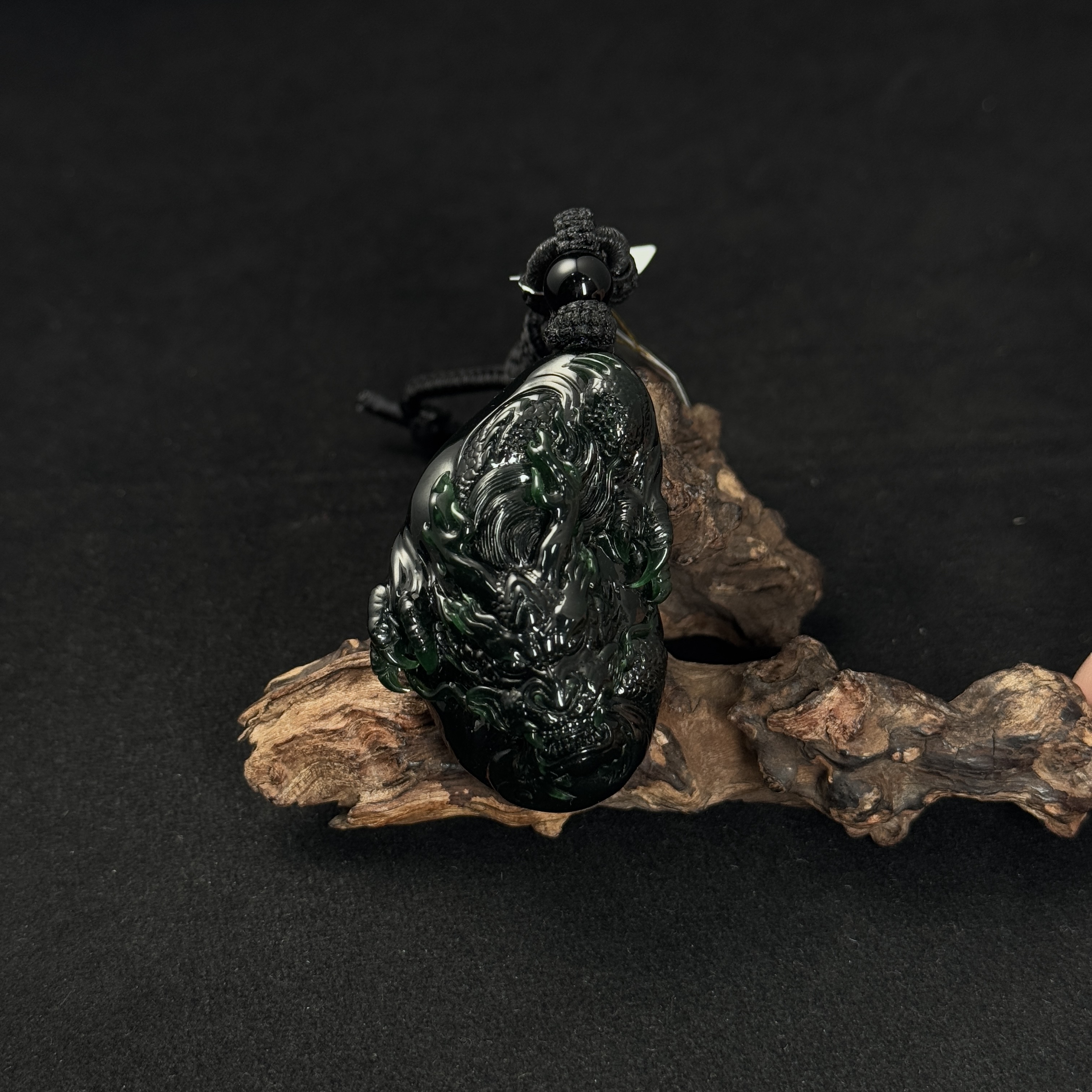 【诚翠拍品第一百零六期午】翡翠123吊坠FKG15049