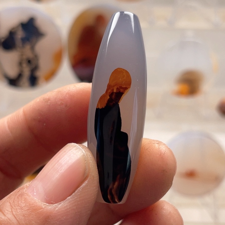 未镶嵌吊坠(不含链)玛瑙/玉髓嘉*