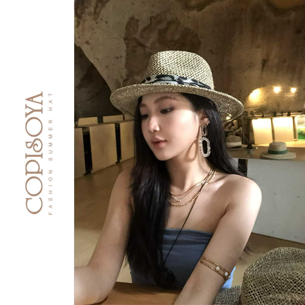 COPISOYA/凯佩詩雅「中古辣妹」巴拿马大帽檐度假遮阳太阳帽XM242