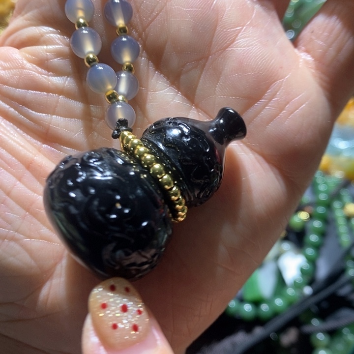 岫玉毛衣链未镶嵌