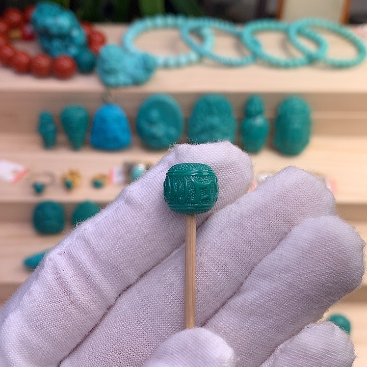 绿松石珠宝半成品未镶嵌