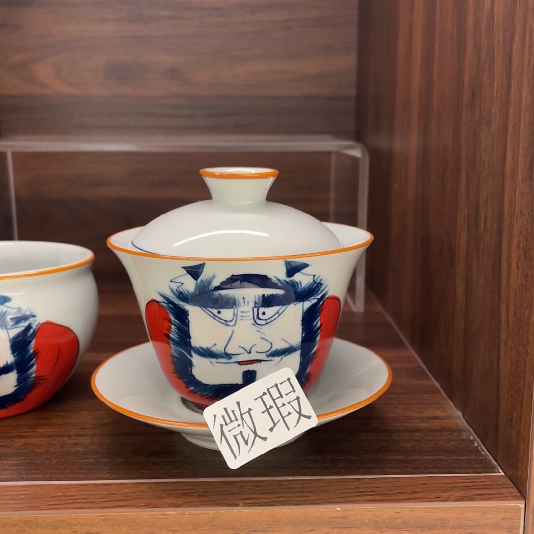 微瑕釉下彩纯手绘