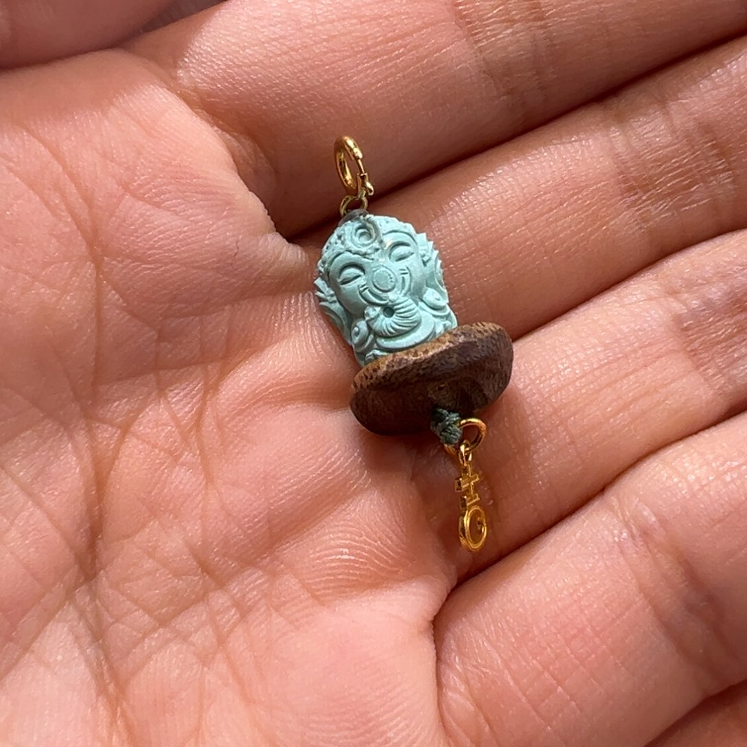 绿松石18K金镶嵌配件配件