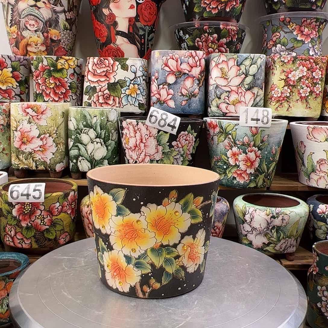 景德镇陶瓷花盆景德镇陶瓷花盆