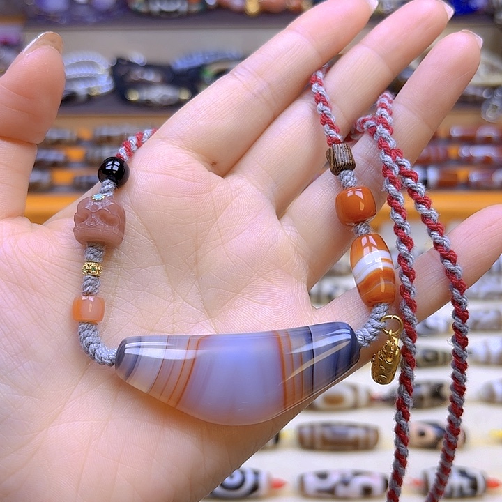 玛瑙/玉髓未镶嵌颈饰