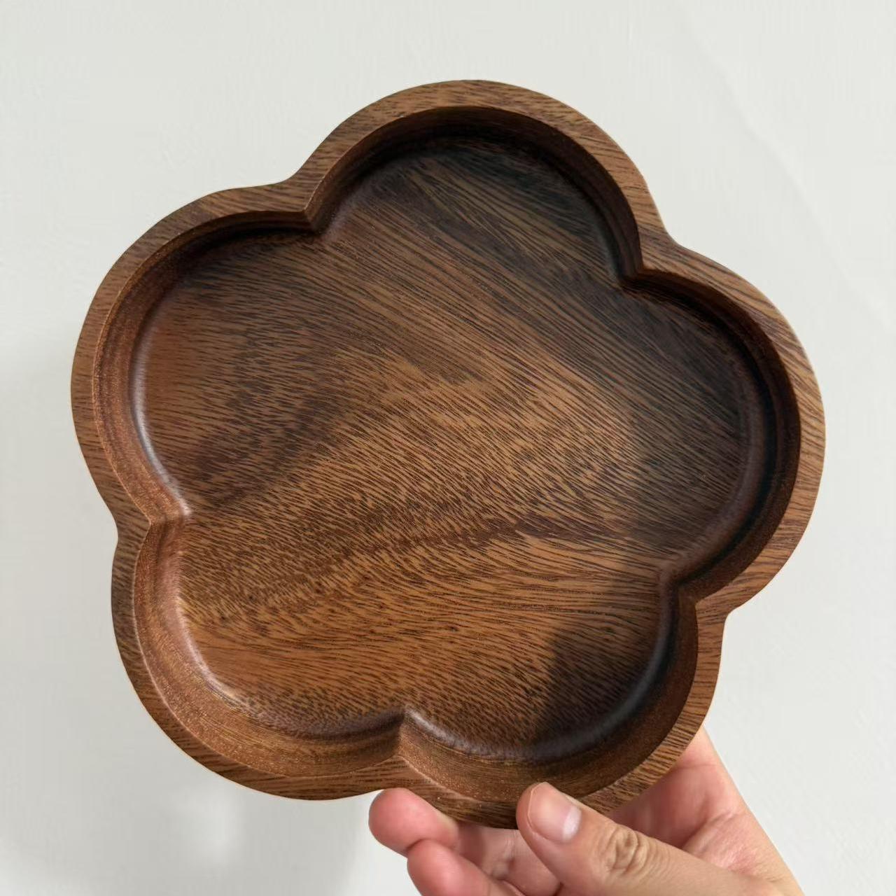 南美实木花瓣果盒