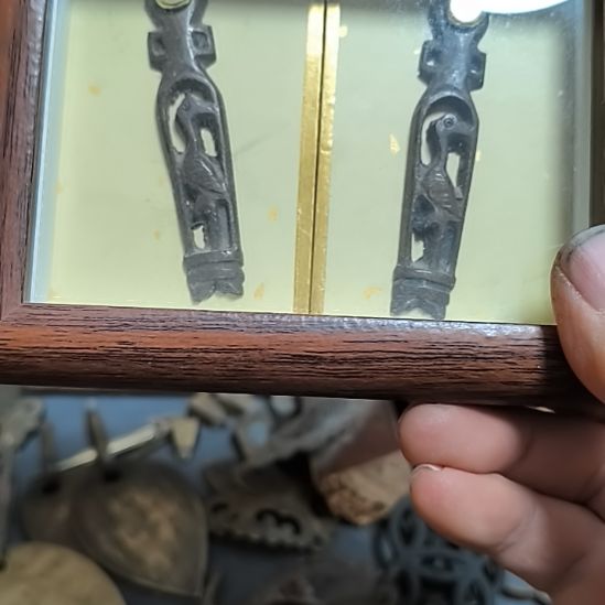 虾***米硅胶拉手一对，包浆自然