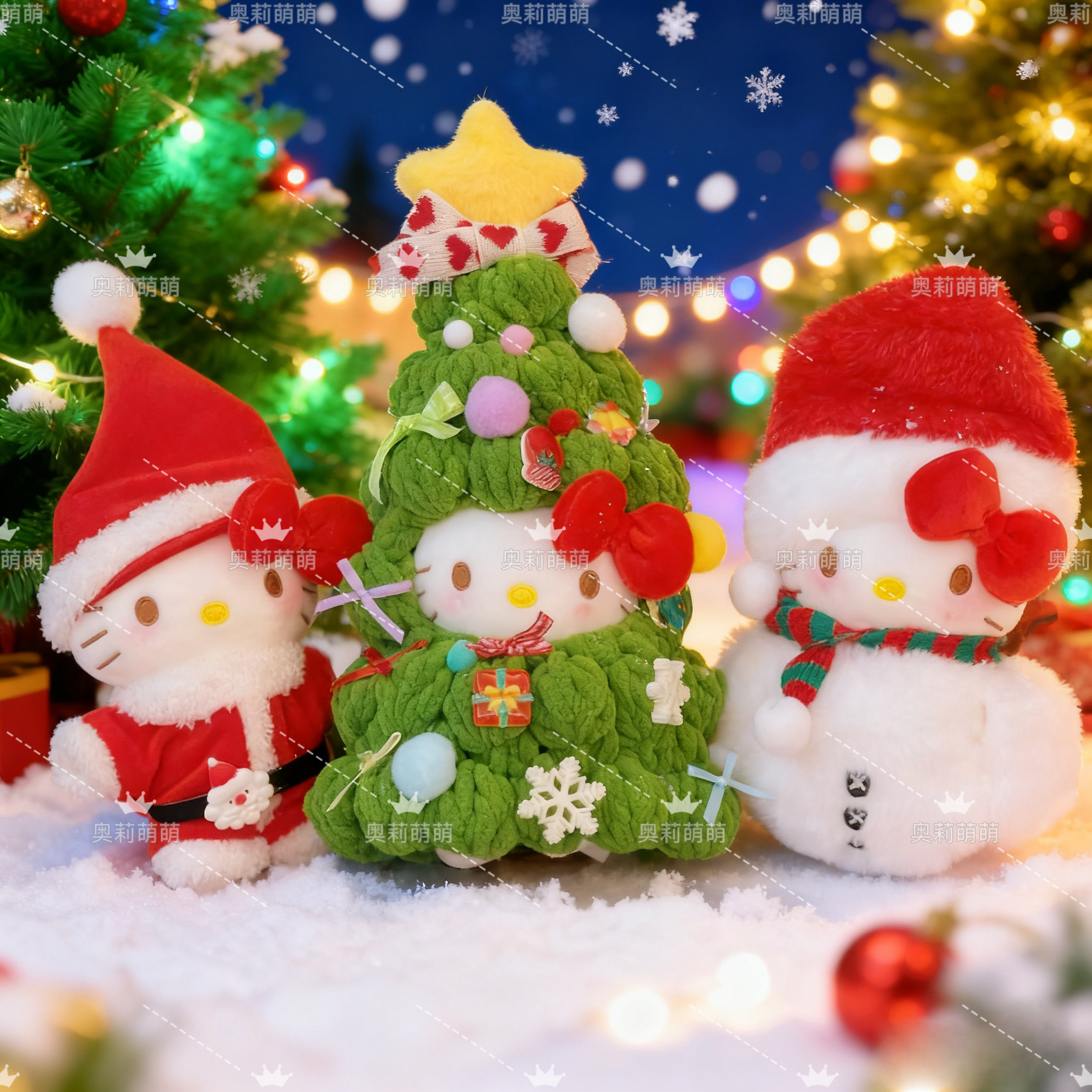 【正版授权】奥莉萌萌冬季限定圣诞恋歌kt二创可爱包挂