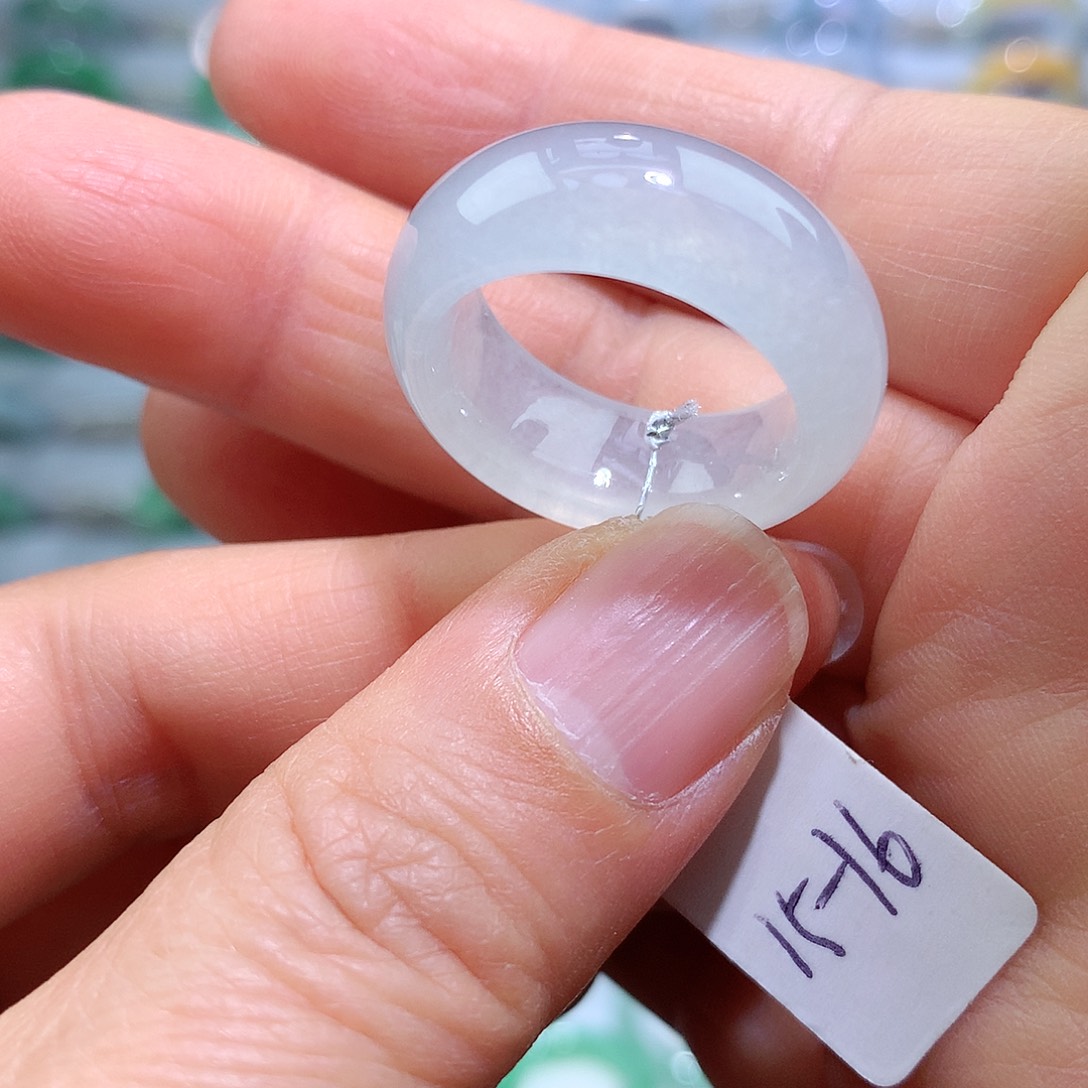 翡翠戒指未镶嵌15-16号