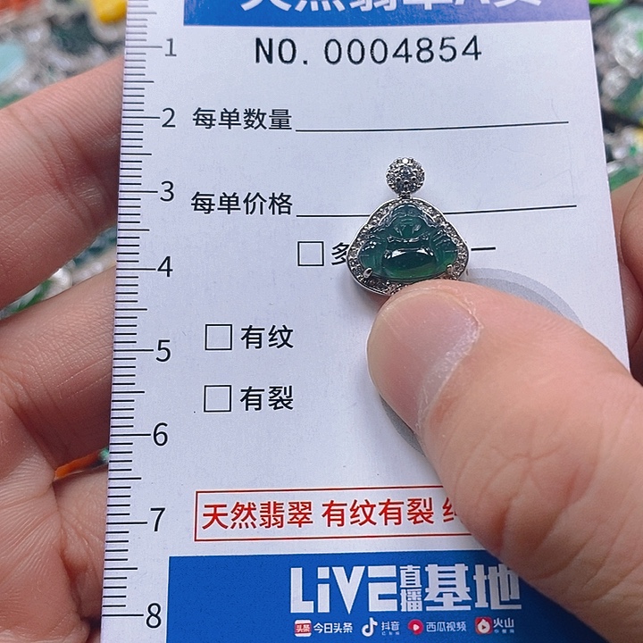 翡翠未镶嵌吊坠(不含链)