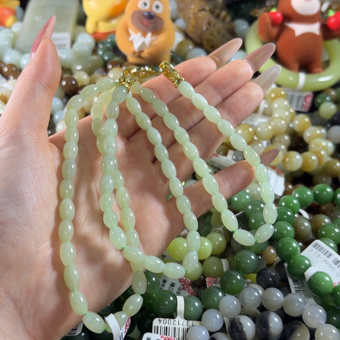 和田玉未镶嵌手链211